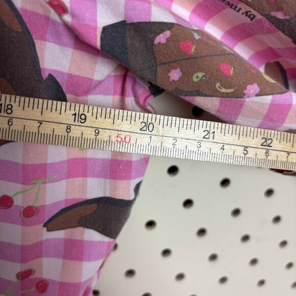 NWOT Megan Crosby Lila Cowboy Dress Pink Gingham Mini Puff-Sleeve Boot-Print - Picture 5 of 9